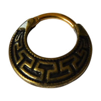 Load image into Gallery viewer, Septum Piercing Messing 1.2mm Clicker griechisch - chic-net.de
