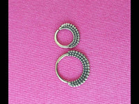Load image into Gallery viewer, Septum Piercing Messing 1.2mm Punkte Sichel - chic-net.de

