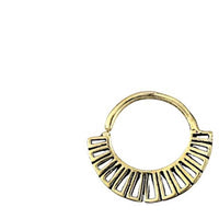 Load image into Gallery viewer, Septum Piercing Messing 1.2mm Segmente Ohrringe - chic-net.de
