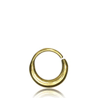Load image into Gallery viewer, Septum Piercing Nasenring Messing Hippie 1 mm goldfarben antik Ohrring - chic-net.de
