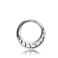 Load image into Gallery viewer, Septum Piercing Nasenring Messing Silber Spitze 1mm - chic-net.de
