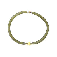 Load image into Gallery viewer, Set Kette Armband Stein Perle Nylon Schlauch Magnetverschluss zweilagig nickelfrei bunt neon - chic-net.de
