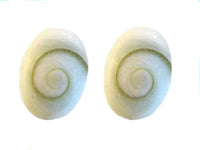 Cargar imagen en el visor de la galería, Shiva-Augen-Ohrstecker, oval, 9x6mm, 925er Sterlingsilber-Stift - chic-net.de
