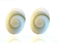 Cargar imagen en el visor de la galería, Shiva-Augen-Ohrstecker, oval, 9x6mm, 925er Sterlingsilber-Stift - chic-net.de
