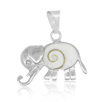 Load image into Gallery viewer, Shivaauge Elefant 22 mm Anhänger oval 925er Sterling Silber Silberanhänger Shiva Auge - chic-net.de
