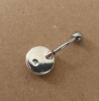 Load image into Gallery viewer, Shivaauge Piercing rund 12mm Bauchnabel Bananen-Piercing Sterlingsilber 925 Shiva Auge - chic-net.de
