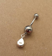 Cargar imagen en el visor de la galería, Shivaauge Piercing Tropfen Anhänger Bananen-Piercing 925er Sterling Silber Shiva Auge Bauchnabel - chic-net.de

