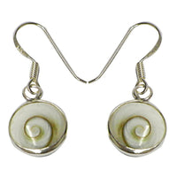 Load image into Gallery viewer, Shivaauge rund 10 mm Silberohrringe Ohrringe 925er Sterling Silber Shiva Auge Eye Damen Schmuck - chic-net.de
