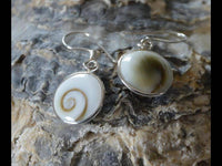 Load image into Gallery viewer, Shivaauge rund 12 mm 925 Sterling Silber Ohrringe Damen - chic-net.de
