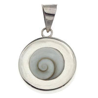 Load image into Gallery viewer, Shivaauge Silberanhänger massiv 20 mm rund Anhänger 925er Sterling Silber Shiva Auge Damen Schmuck - chic-net.de
