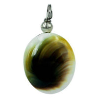 Load image into Gallery viewer, Shivaauge Silberanhänger Perle oval 20 mm Anhänger 925er Sterling Silber Shiva Auge Eye Schmuck - chic-net.de
