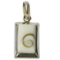 Load image into Gallery viewer, Shivaauge Silberanhänger Rechteck 18 mm Anhänger 925er Sterling Silber Shiva Auge Eye Damen Schmuck - chic-net.de
