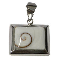 Load image into Gallery viewer, Shivaauge Silberanhänger Rechteck quer Anhänger 925er Sterling Silber Shiva Auge Eye Damen Schmuck - chic-net.de
