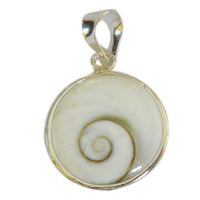 Cargar imagen en el visor de la galería, Shivaauge Silberanhänger rund 14 mm offen Anhänger 925er Sterling Silber Shiva Auge Damen Schmuck - chic-net.de
