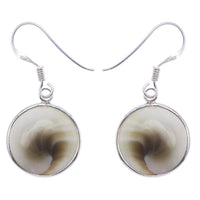 Cargar imagen en el visor de la galería, Shivaauge Silberohrringe 10 mm rund Ohrringe 925er Sterling Silber Shiva Auge Eye Damen Schmuck - chic-net.de
