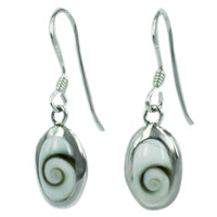 Cargar imagen en el visor de la galería, Shivaauge Silberohrringe oval 11 mm Ohrringe 925 Sterling Silber Rand Shiva Auge Eye Damen Schmuck - chic-net.de
