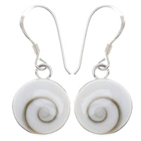 Load image into Gallery viewer, Shivaauge Silberohrringe plastisch 12 mm rund Ohrringe 925er Silber Shiva Auge Eye Damen Schmuck - chic-net.de
