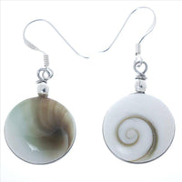 Load image into Gallery viewer, Shivaauge Silberohrringe rund 16 mm Ohrringe 925er Sterling Silber Shiva Auge Eye Damen Schmuck - chic-net.de
