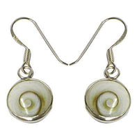 Load image into Gallery viewer, Shivaauge Silberohrringe rund 8 mm Ohrringe 925er Sterling Silber Shiva Auge Eye Damen Schmuck - chic-net.de
