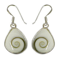 Load image into Gallery viewer, Shivaauge Silberohrringe Tropfen breit Ohrringe Ohrhänger 925er Silber Shiva Auge Eye Damen Schmuck - chic-net.de
