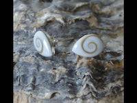 Cargar imagen en el visor de la galería, Shivaauge Träne 8mm Silber Ohrstecker 925 Shiva Auge - chic-net.de
