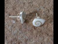 Cargar imagen en el visor de la galería, Shivaauge Träne 8mm Silber Ohrstecker 925 Shiva Auge - chic-net.de
