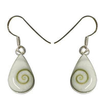 Load image into Gallery viewer, Shivaauge Tropfen Silberohrringe Silberrücken Ohrringe 925er Sterling Silber Shiva Auge Eye Schmuck - chic-net.de
