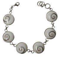 Cargar imagen en el visor de la galería, Shivaaugen-Armband, Silberarmband mit Shiva-Augen aus 925er Sterlingsilber, Shiva-Augen ca. 11 mm Ø - chic-net.de
