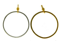 Load image into Gallery viewer, Silber 925 vergoldet Ohrringe Anhänger Creole indisch - chic-net.de
