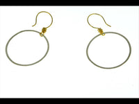 Load image into Gallery viewer, Silber 925 vergoldet Ohrringe Anhänger Creole indisch - chic-net.de
