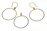 Load image into Gallery viewer, Silber 925 vergoldet Ohrringe Anhänger Creole indisch - chic-net.de
