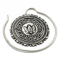 Load image into Gallery viewer, Piercing Ohrgewicht Messing Lotus Spirale Ohrhänger - chic-net.de
