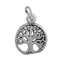 Load image into Gallery viewer, Silberanhänger Baum Kreis Anhänger Sterling Silber 925er nickelfrei ca. 15 mm Damen - chic-net.de

