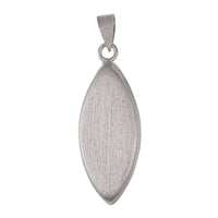 Load image into Gallery viewer, Silberanhänger dick Mandel gebürstet Anhänger Sterling Silber 925er nickelfrei - chic-net.de
