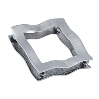 Cargar imagen en el visor de la galería, Silberanhänger Doppel Quadrat wellig Anhänger Sterling Silber 925er nickelfrei - chic-net.de
