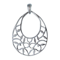 Load image into Gallery viewer, Silberanhänger Glanz Tropfen Blätter Ranken nickelfrei Anhänger Sterling 925 Silber - chic-net.de
