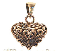 Load image into Gallery viewer, Silberanhänger Herz verziert Anhänger Sterling Silber 925er Unisex Schmuck - chic-net.de
