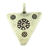 Load image into Gallery viewer, Silberanhänger Hill Tribe Dreieck Blumen Anhänger Sterling Silber 925er Damen Schmuck - chic-net.de
