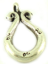 Load image into Gallery viewer, Silberanhänger Hill Tribe Hufeisen Punkte Anhänger Sterling Silber 925er Damen Schmuck - chic-net.de
