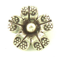 Load image into Gallery viewer, Silberanhänger Hill Tribe Punkte Blume 12 mm Anhänger Sterling Silber 925er Damen Schmuck - chic-net.de
