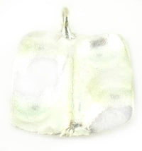 Load image into Gallery viewer, Silberanhänger Quadrat wellig gehämmert 30 mm Anhänger Sterling Silber 925er Damen Schmuck - chic-net.de
