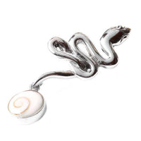 Cargar imagen en el visor de la galería, Silberanhänger Schlange Shivaauge Anhänger Kette 925er Sterling Silber Unisex Shiva Auge eye Schmuck - chic-net.de
