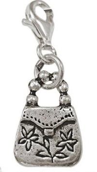 Cargar imagen en el visor de la galería, Silberanhänger Tasche Charm Anhänger 925er Sterling Silber Damen Schmuck - chic-net.de
