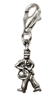 Cargar imagen en el visor de la galería, Silberanhänger Trommler Uniform Charm Anhänger 925er Sterling Silber Unisex Schmuck - chic-net.de

