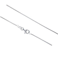 Cargar imagen en el visor de la galería, Silberkette 1 mm Schlangen Kette Charmträger Collierkettchen 925er Sterling Silber Ringchen - chic-net.de
