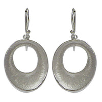 Load image into Gallery viewer, Silberohrringe 925er Silber Ohrringe Creolen Damen Schmuck hell oxidiert glänzend - chic-net.de
