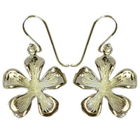 Load image into Gallery viewer, Silberohrringe 925er Silber Ohrringe Ohrhänger Damen Schmuck Blume außen glänzend - chic-net.de
