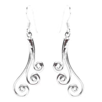 Load image into Gallery viewer, Silberohrringe 925er Silber Ohrringe Ohrhänger Damen Schmuck drei Spiralen - chic-net.de
