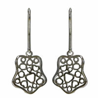 Load image into Gallery viewer, Silberohrringe 925er Silber Ohrringe Ohrhänger Damen Schmuck Kreismuster - chic-net.de
