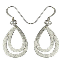 Load image into Gallery viewer, Silberohrringe 925er Silber Ohrringe Ohrhänger Damen Schmuck Tropfen ineinander - chic-net.de
